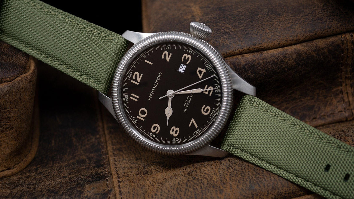 Army Green | Sailcloth Quick Release by Barton Watch Bands - Vysn