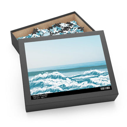 Beach Waves Jigsaw Puzzle 500-Piece by Onetify - Vysn