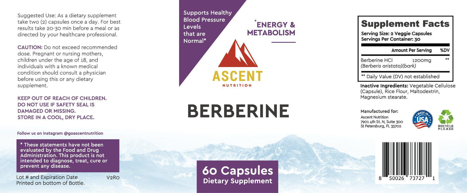 Berberine by Ascent Nutrition - Vysn