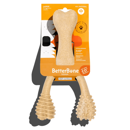 BetterBone TOUGH | Durable All-Natural, Food-Grade, Eco-Friendly, Dental Cleaning Chew for Aggressive Chewer Dogs & Puppies by The Better Bone Natural Dog Bone - Vysn