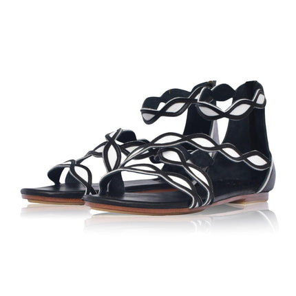 Blossom Leather Sandals by ELF - Vysn