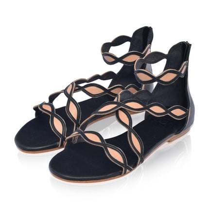 Blossom Leather Sandals by ELF - Vysn