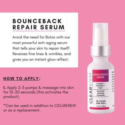 BOUNCEBACK™ "No Botox Serum" by CLEARSTEM Skincare - Vysn