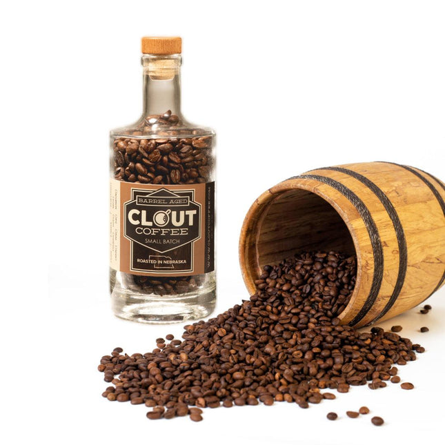 Bourbon Whiskey | Whole Bean Gift Bottle 10oz by Clout Coffee - Vysn