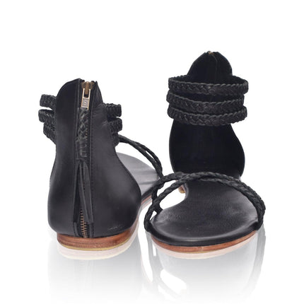 Calypso Thong Leather Sandals by ELF - Vysn