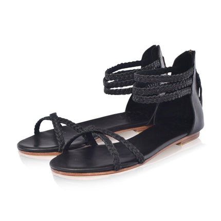 Calypso Thong Leather Sandals by ELF - Vysn