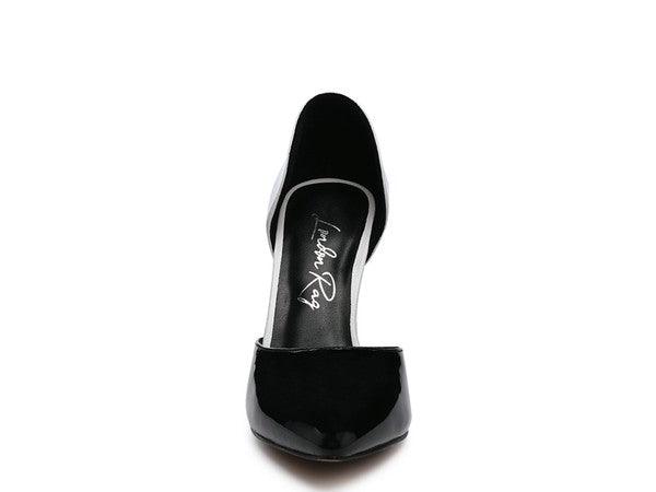 Candy Cane Patent Pu Slip On Stiletto Heels by Blak Wardrob - Vysn