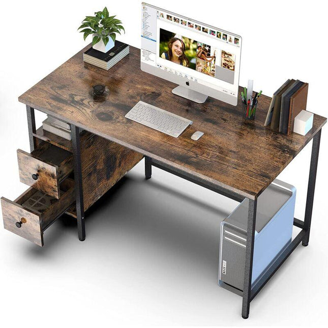 Canyan 47" Computer Desk With 2 Drawers by Plugsus Home Furniture - Vysn