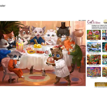 Cats Dinner Jigsaw Puzzles 1000 Piece by Brain Tree Games - Jigsaw Puzzles - Vysn