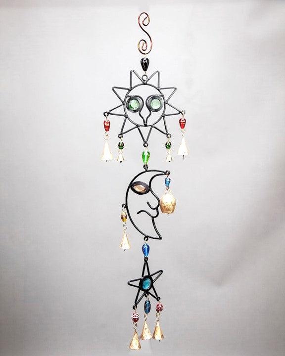 Celestial Sun and Moon Chime with Beads by OMSutra - Vysn