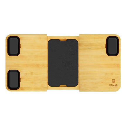 Cheese and Cracker Tray With Slate Plate by Royal Craft Wood - Vysn