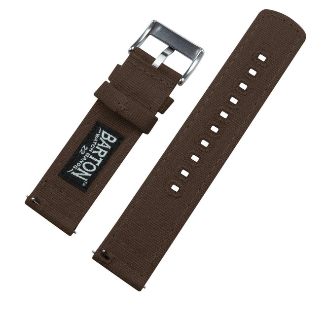 Chocolate Brown | Crafted Canvas by Barton Watch Bands - Vysn