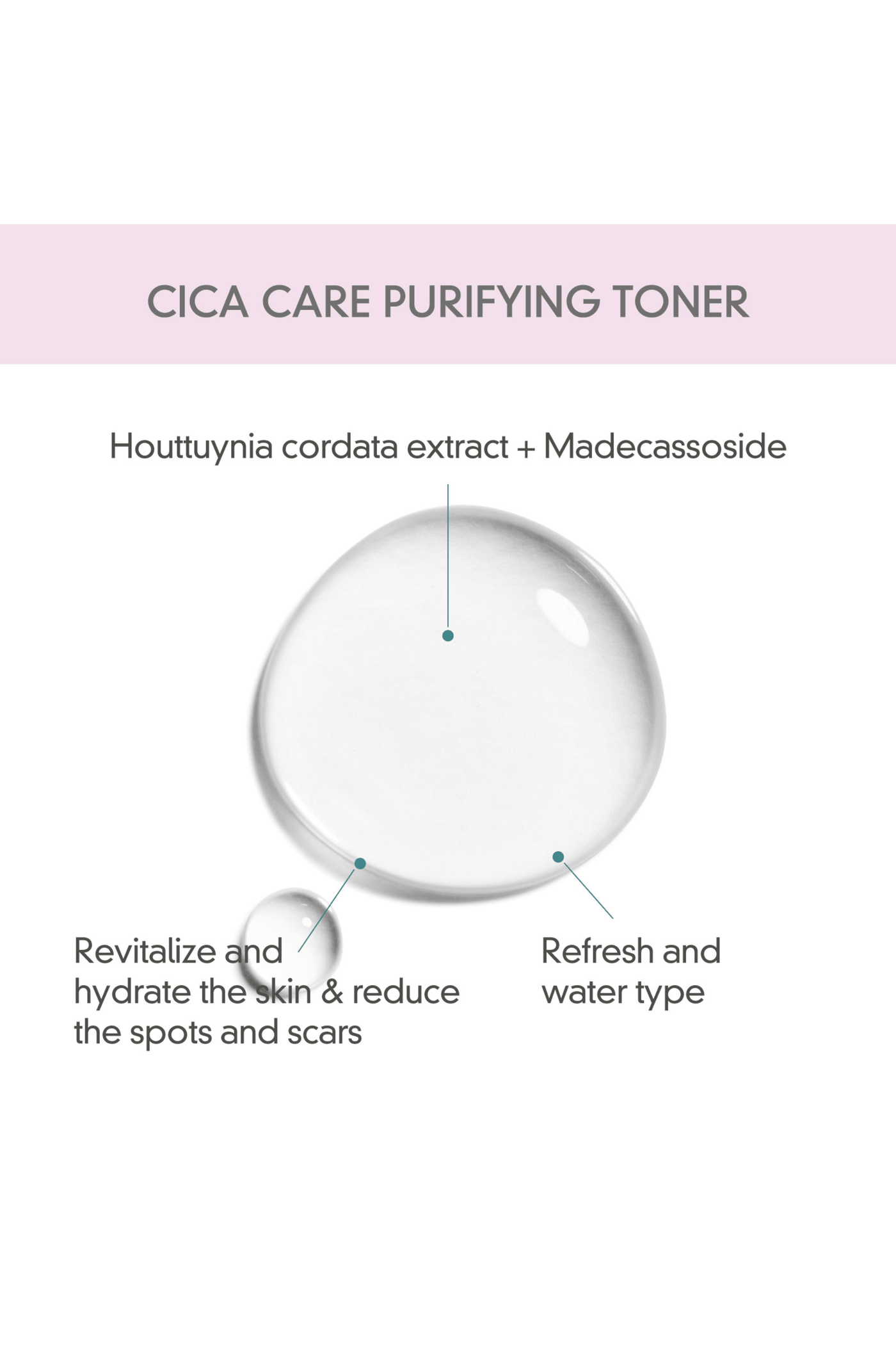 Cica Care Purifying Toner by Rovectin Skin Essentials - Vysn