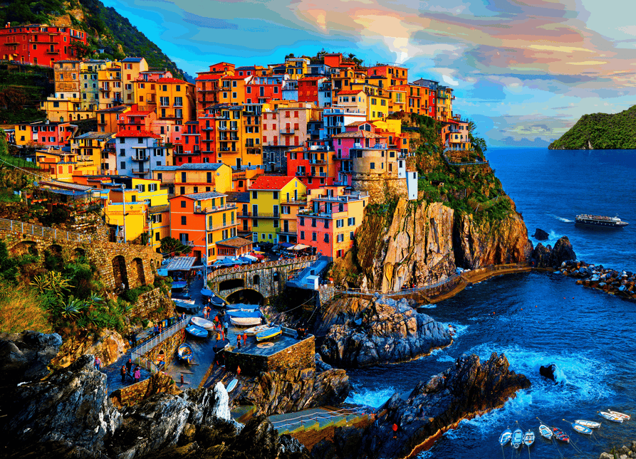 Cinque Terre Jigsaw Puzzles 1000 Piece by Brain Tree Games - Jigsaw Puzzles - Vysn