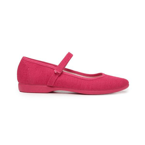 Classic Canvas Mary Janes in Fuxia by childrenchic - Vysn