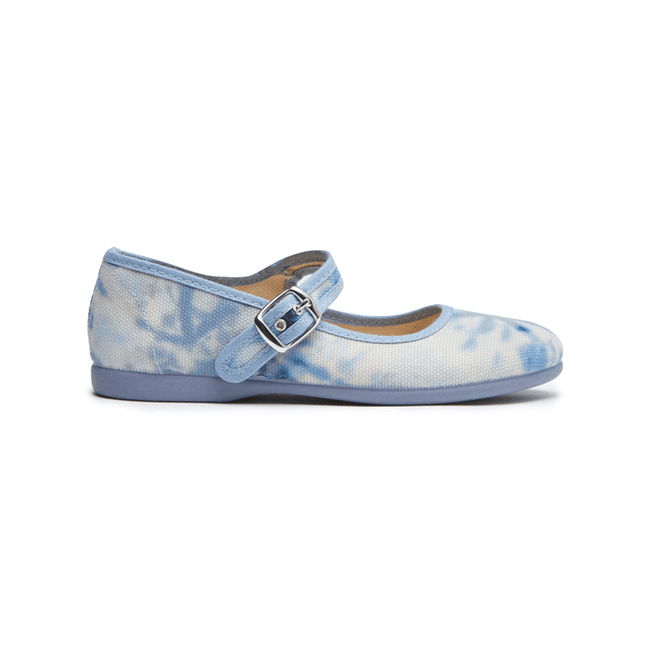 Classic Canvas Mary Janes in Tie Dye Blue by childrenchic - Vysn