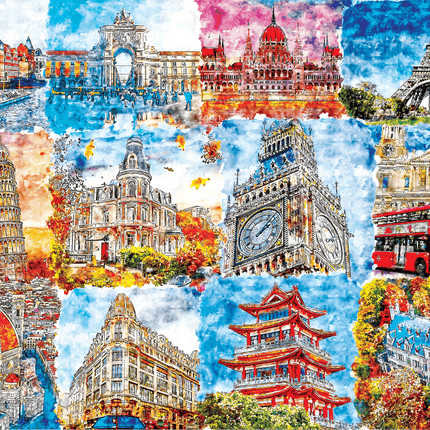 Colorful Wonders 500 Pieces Jigsaw Puzzles by Brain Tree Games - Jigsaw Puzzles - Vysn