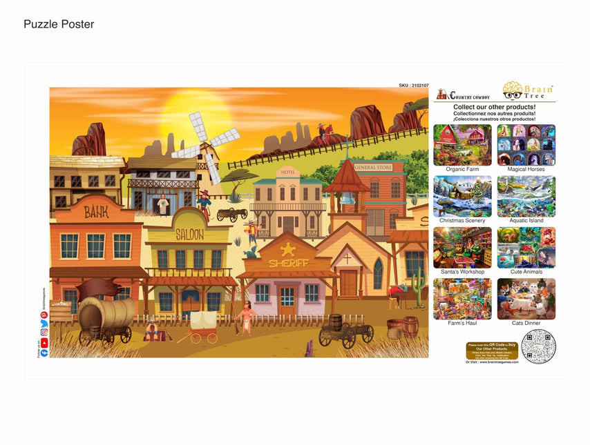 Country Cowboys Jigsaw Puzzles 1000 Piece by Brain Tree Games - Jigsaw Puzzles - Vysn
