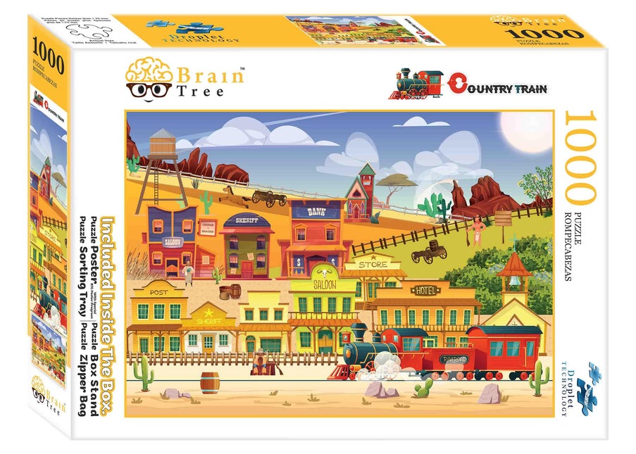 Country Train Jigsaw Puzzles 1000 Piece by Brain Tree Games - Jigsaw Puzzles - Vysn