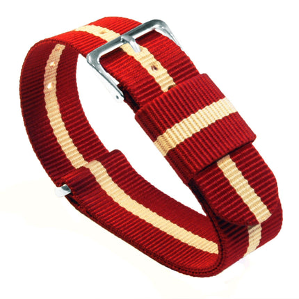 Crimson & Khaki | Nylon NATO® Style by Barton Watch Bands - Vysn