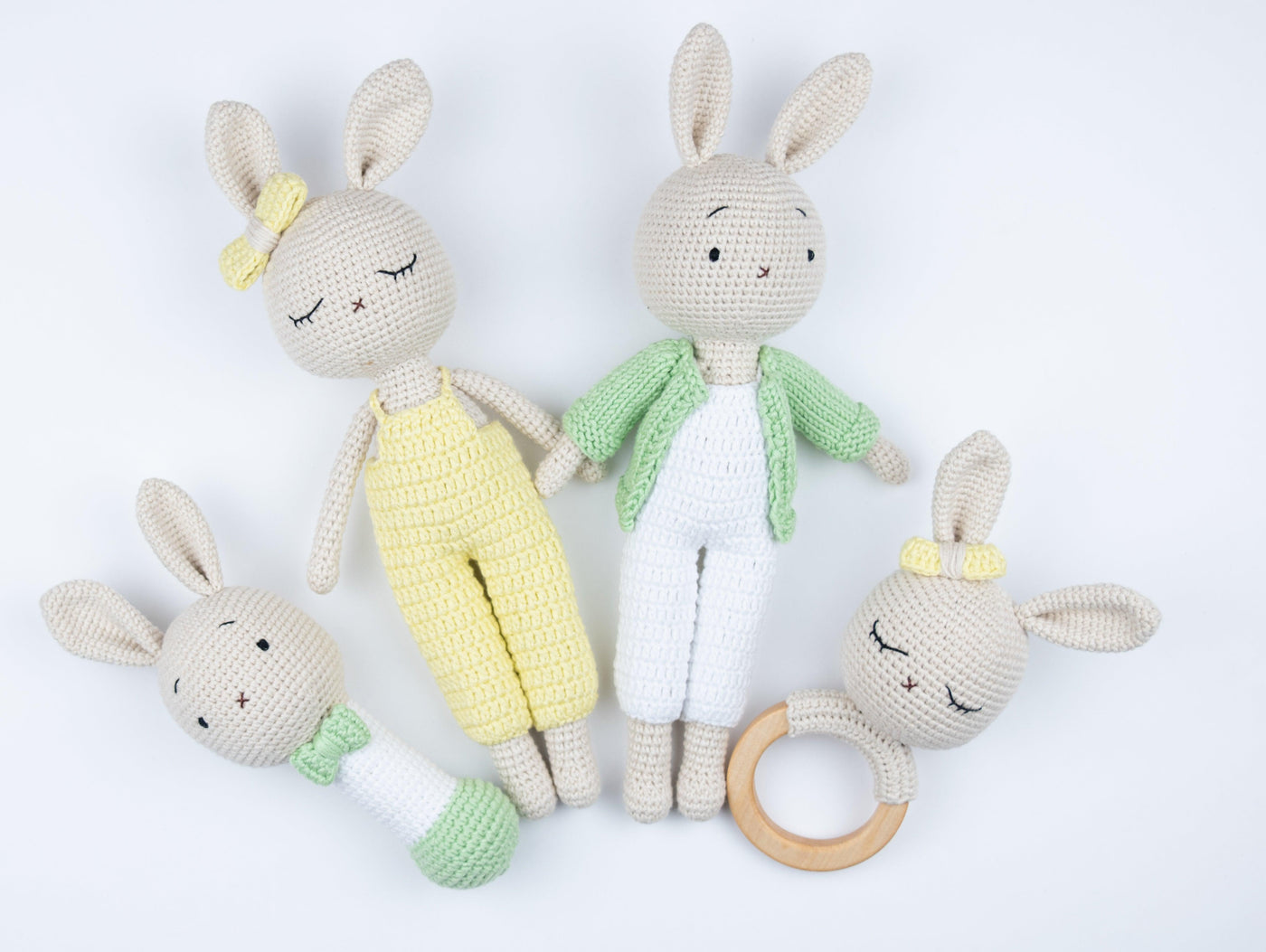 Crochet Rattle / Luke the bunny by Little Moy - Vysn