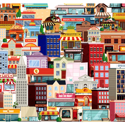 Crowded 500 Pieces Jigsaw Puzzles by Brain Tree Games - Jigsaw Puzzles - Vysn