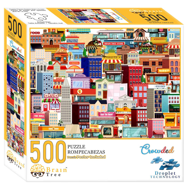 Crowded 500 Pieces Jigsaw Puzzles by Brain Tree Games - Jigsaw Puzzles - Vysn