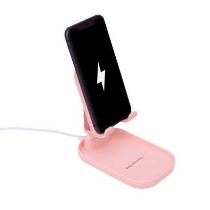 Deluxe Phone Holder with Charging Pad - Pink - VYSN