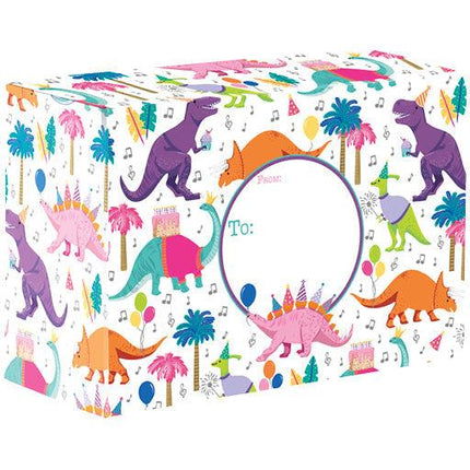 Dinosaur Party Small Birthday Printed Gift Mailing Boxes by Present Paper - Vysn