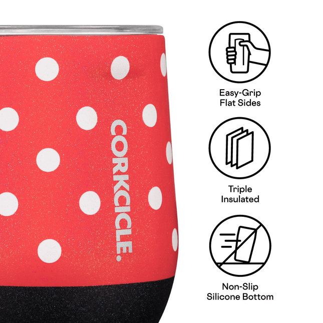 Disney Minnie Mouse Stemless Cup by CORKCICLE. - Vysn