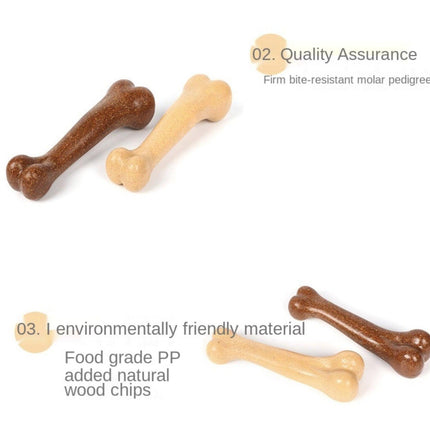 Dog Chew Wood Toys in Bone Shape - Dog & Cat Toys by GROOMY - Vysn