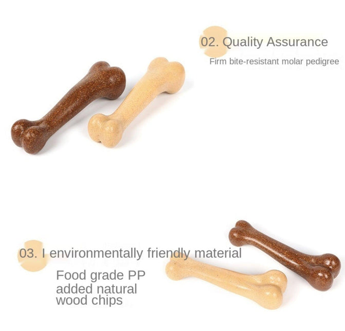 Dog Chew Wood Toys in Bone Shape - Dog & Cat Toys by GROOMY - Vysn