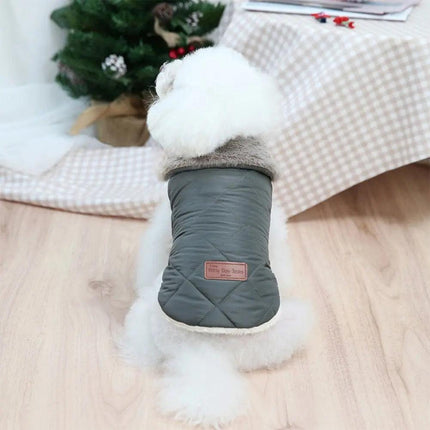 Dog Vest w/ Fur-Lined - Dog & Cat Apparel by GROOMY - Vysn