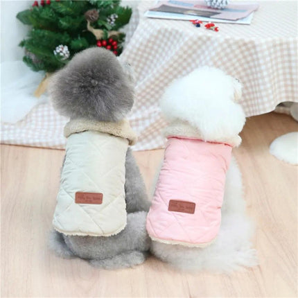 Dog Vest w/ Fur-Lined - Dog & Cat Apparel by GROOMY - Vysn