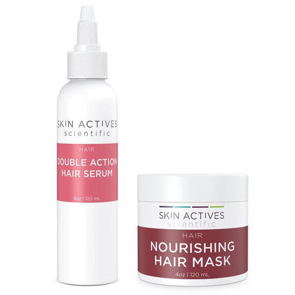 Double Action Hair Serum & Nourishing 4oz Hair Mask Set - VYSN