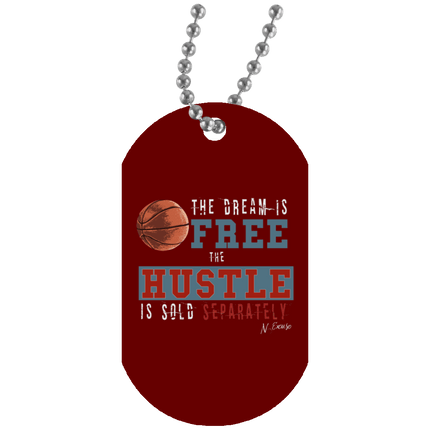 Dream Hustle Girls Basketball Dog Tag by NoExcuse Apparel - Vysn