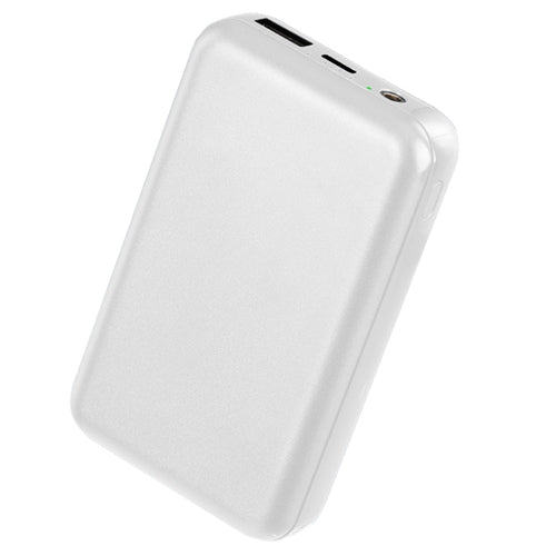 10000mAh Portable Charger Battery Pack for Heated Blanket Vest Jacket Power Bank with Type-C USB Cable Fit For IOSPhone 14 Android And More 5V/2A DC12 - White