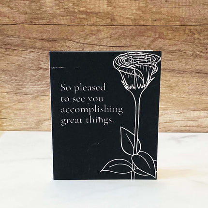 Eco Friendly Card - Accomplishing Great Things by Soothi - Vysn