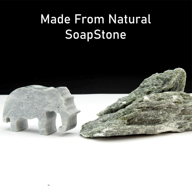 Elephant Soapstone Carving Kit: Safe and Fun DIY Craft for Kids and Adults by Brain Tree Games - Jigsaw Puzzles - Vysn