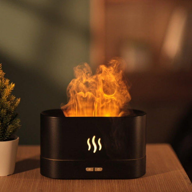 Fireplace Flame-Effect Humidifier Lamp by Multitasky - Vysn