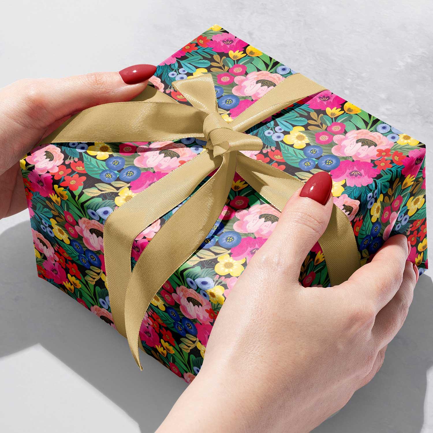 Floral Burst Gift Wrap by Present Paper - Vysn
