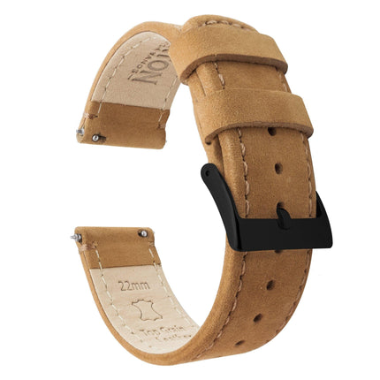 Fossil Gen 5 | Gingerbread Brown Leather & Stitching by Barton Watch Bands - Vysn