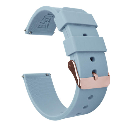 Fossil Gen 5 | Silicone | Soft Blue by Barton Watch Bands - Vysn