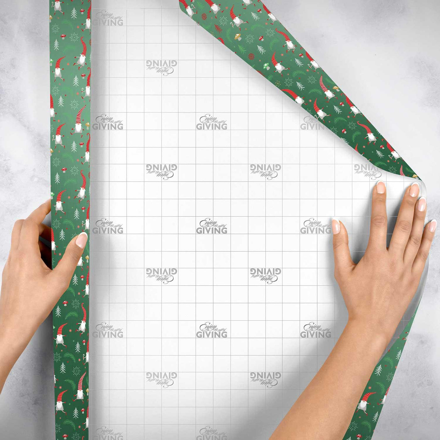 Gnome for Christmas Gift Wrap by Present Paper - Vysn