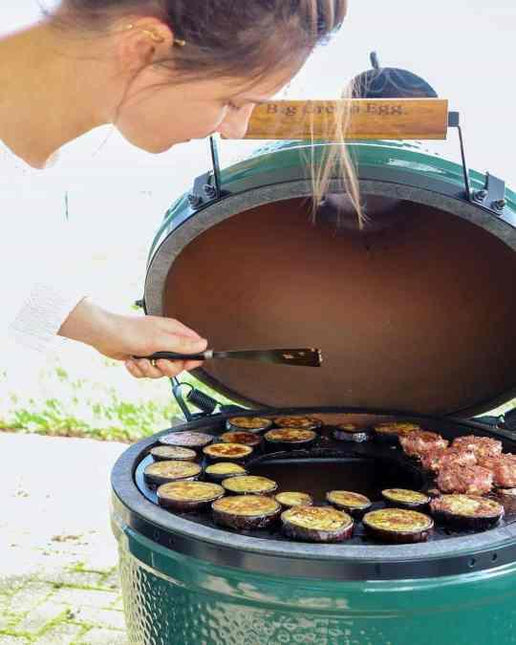 Green Egg Style / Kamado Style Griddle With Grill Grate Combination Insert by Arteflame Outdoor Grills - Vysn