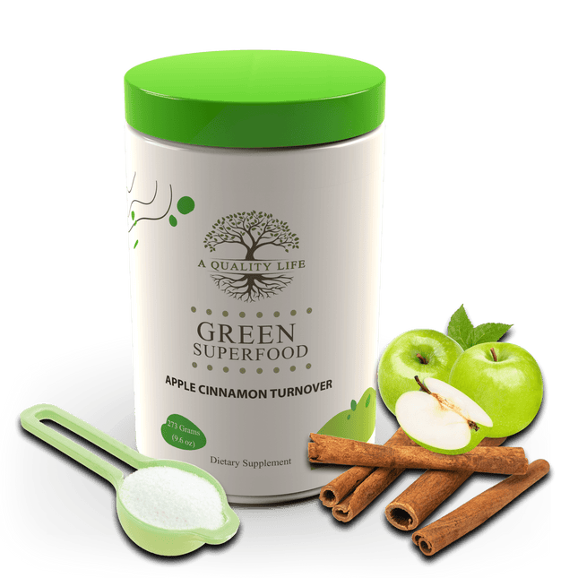 Green Superfood - Apple Cinnamon Turnover by A Quality Life Nutrition - Vysn