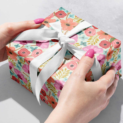 Gypsy Floral Gift Wrap by Present Paper - Vysn