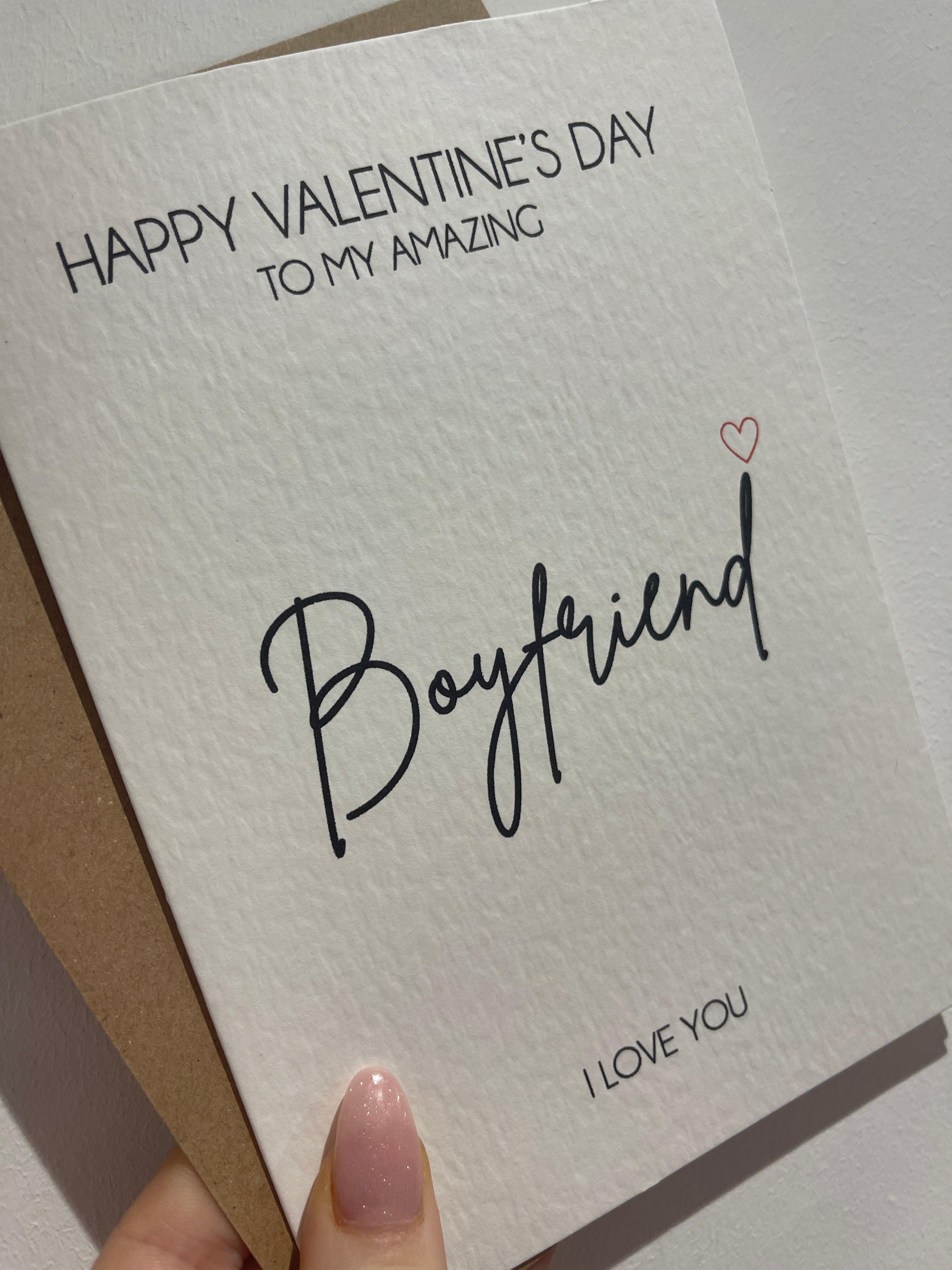 Happy Valentines Girlfriend OR Boyfriend Valentines Day Funny Humorous Hammered Card & Envelope by WinsterCreations™ Official Store - Vysn