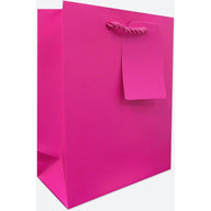 Heavyweight Solid Color Small Gift Bags, Matte Magenta by Present Paper - Vysn