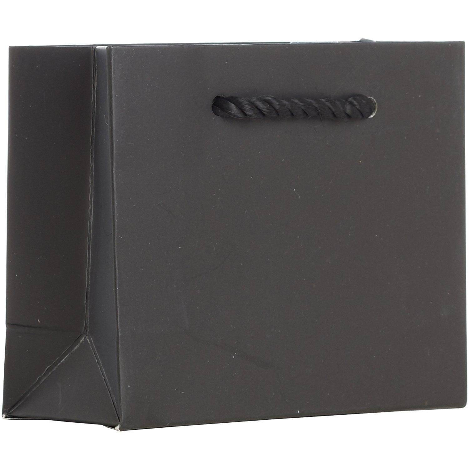 Heavyweight Solid Color Tiny Gift Bags, Matte Black by Present Paper - Vysn